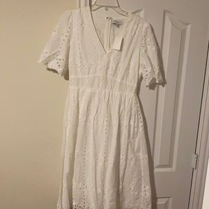 MIDI white dress